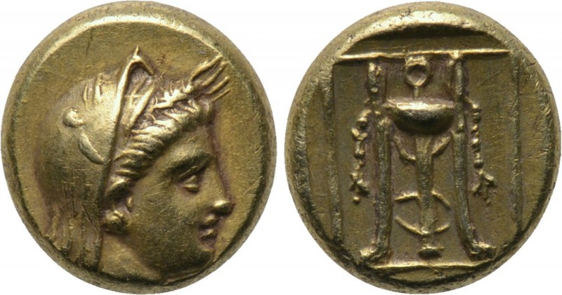 LESBOS. Mytilene. EL Hekte (Circa 377-326 BC). 

Obv: Veiled head of Demeter r...