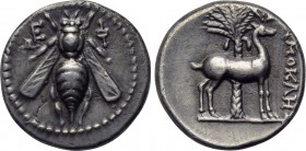 IONIA. Ephesos. Drachm (Circa 390 - 325 BC). Aixmokles, magistrate.