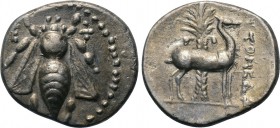IONIA. Ephesos. Drachm (Circa 202-150 BC). Automedon, magistrate.