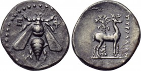 IONIA. Ephesos. Drachm (2nd century BC). Pyrralion, magistrate..