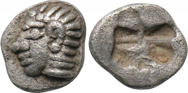 IONIA. Kolophon. Tetartemorion (Circa 530/25-500 BC). 

Obv: Archaic head of A...