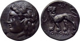 IONIA. Miletos. Drachm (Circa 353-323 BC). Diopompos, magistrate.