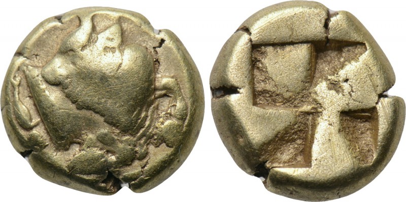 IONIA. Phokaia. EL Hekte (Circa 625/0-522 BC). 

Obv: Forepart of bull left, h...