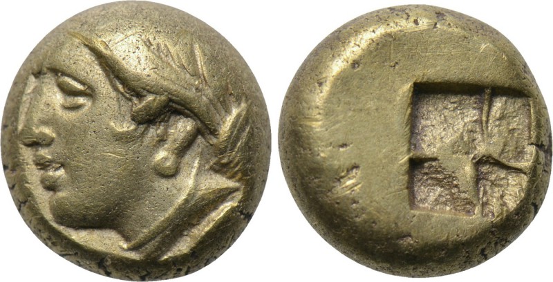 IONIA. Phokaia. EL Hekte (Circa 478-387 BC). 

Obv: Young female head left, wi...