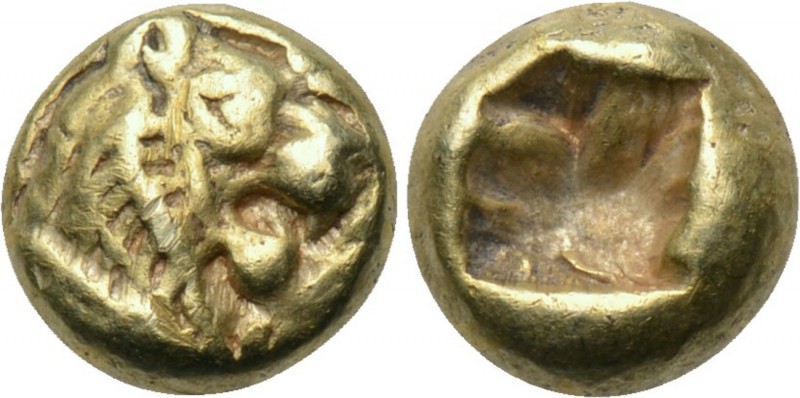 KINGS OF LYDIA. Time of Alyattes to Kroisos (Circa 610-546 BC). EL Hemihekte. Sa...