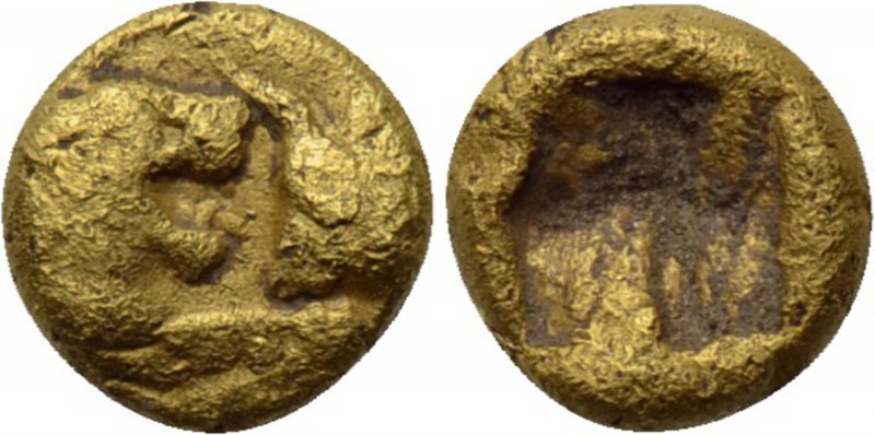 KINGS OF LYDIA. Kroisos (Circa 564/53-550/39 BC). GOLD 1/12 Stater. Sardes. 

...