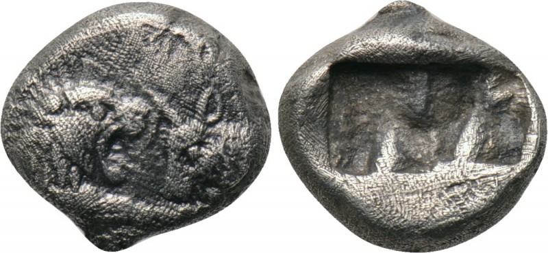 KINGS OF LYDIA. Kroisos (564/53-550/39 BC). 1/6 Stater. Sardes. 

Obv: Confron...