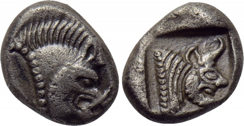 LYCIA. Uncertain. Trihemiobol (Circa 500-440 BC). 

Obv: Forepart of boar righ...
