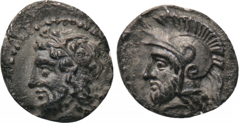 CILICIA. Uncertain. Obol (4th century BC). 

Obv: Helmeted head of Ares left....