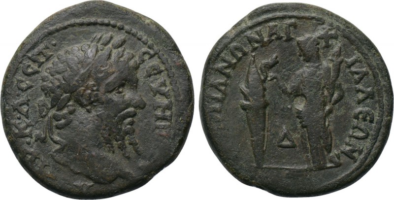 THRACE. Anchialus. Septimius Severus (193-211). Tetrassarion. 

Obv: Λ AV K Λ ...