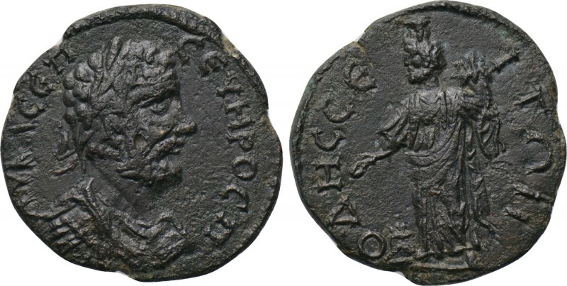 THRACE. Odessus. Septimius Severus (193-211). Ae. 

Obv: AV K Λ CЄΠ CЄOVHPOC Π...