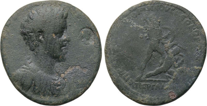 MYSIA. Pergamum. Commodus (Caesar, 166-177). Ae. Kl. Nikomedes, strategos. 

O...