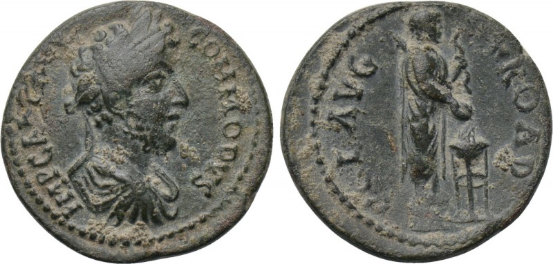 TROAS. Alexandria. Commodus (177-192). As. 

Obv: IMP CAESAR COMMODVS. 
Laure...