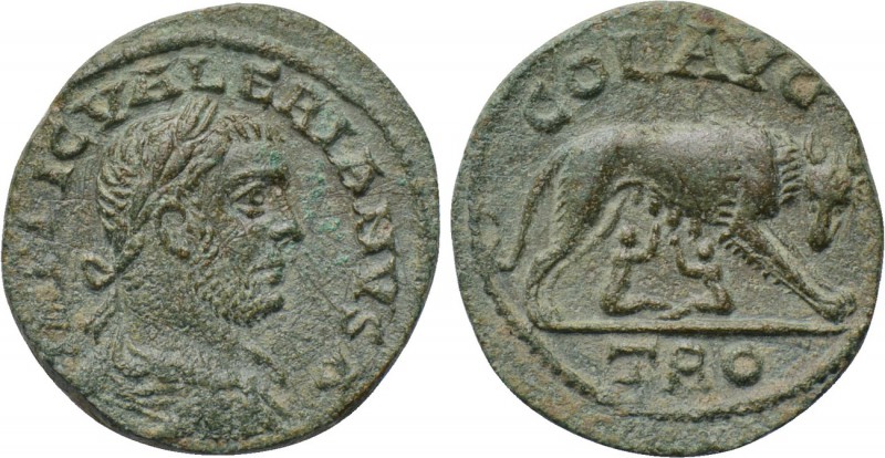 TROAS. Alexandria. Valerian I (253-260). As. 

Obv: IMP LIC VALERIANVS A. 
La...