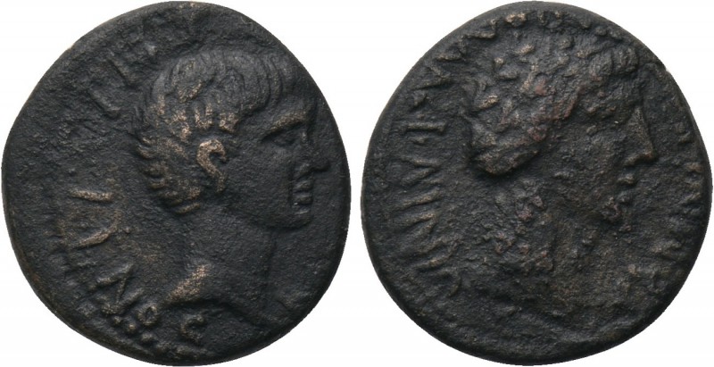AEOLIS. Temnus. Augustus (27 BC-14 AD). Ae. Asinius Gallus, proconsul. 

Obv: ...