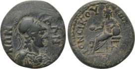 LYDIA. Sala. Pseudo-autonomous. Time of Hadrian (117-138). Ae. C. Val. Androneikos, magistrate.