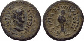 LYDIA. Sardis. Nero (54-68). Ae. Ti. Kl. Mnaseas, strategos. Contemporary imitation(?).