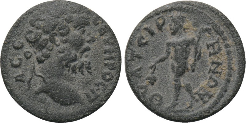 LYDIA. Thyateira. Septimius Severus (193-211). Ae. 

Obv: Λ CЄ CЄVHPOC. 
Laur...