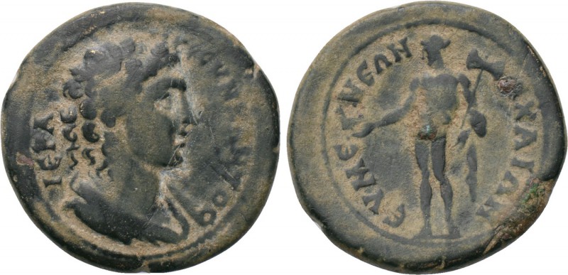 PHRYGIA. Eumeneia. Pseudo-autonomous. Time of the Antonines (138-192). Ae. 

O...