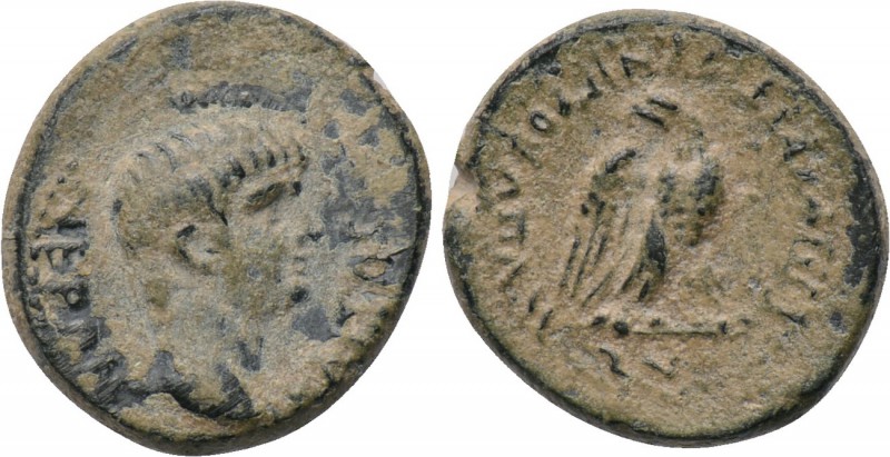 PHRYGIA. Apameia. Nero (54-68). Ae. M. Vettius Nigrus, magistrate. 

Obv: NEPO...