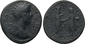 PHRYGIA. Cibyra. Marcus Aurelius (161-180). Medallion. Kl. Philokles, magistrate. Homonoia with Hierapolis.