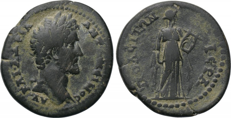 PHRYGIA. Hierapolis. Antoninus Pius (138-161). Ae. 

Obv: ΑV ΚΑΙ ΑΔΡΙΑ ΑΝΤΩΝЄΙ...