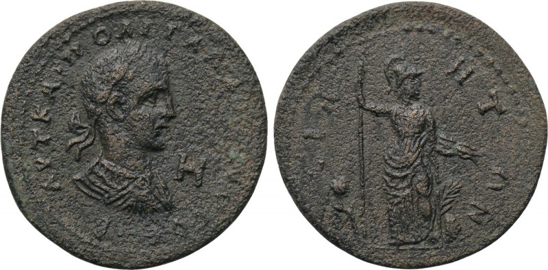 PAMPHYLIA. Side. Gallienus (253-268). 8 Assaria. 

Obv: AVT KAI ΠO ΛΙ ΓAΛΛIHNO...