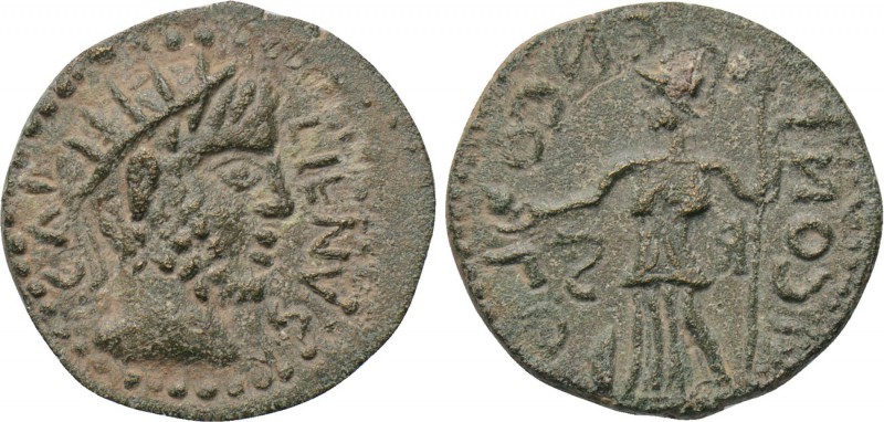 LYCAONIA. Iconium. Gallienus (253-268). Ae. 

Obv: GALLIENVS. 
Radiate head r...