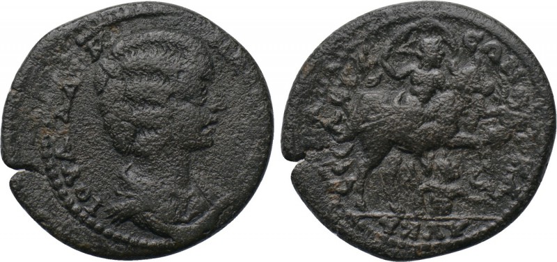 CILICIA. Seleucia ad Calycadnum. Julia Domna (Augusta, 193-217). Ae. 

Obv: IO...