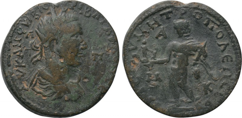 CILICIA. Tarsus. Trebonianus Gallus (251-253). Ae. 

Obv: AV KAI Γ OVIBI TPIBΩ...