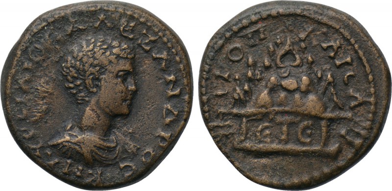 CAPPADOCIA. Caesarea. Severus Alexander (Caesar, 222). Ae. Dated RY 5 of Elagaba...