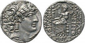 SYRIA. Seleucia and Pieria. Antioch. Aulus Gabinius (Proconsul, 57-55 BC). Tetradrachm. Posthumous Philip I Philadelphos type.