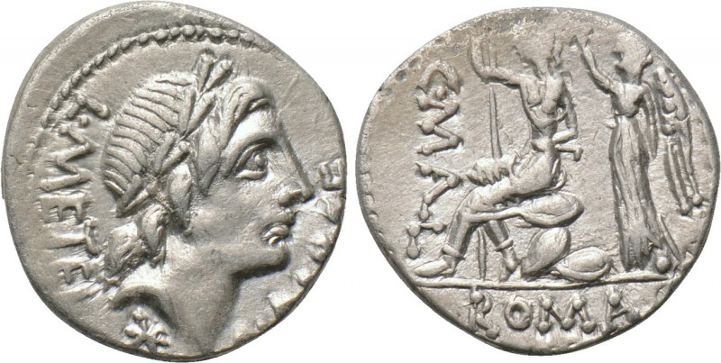 C. POBLICIUS, A. POSTUMIUS SP. F. ALBINUS and L. METELLUS. Denarius (96 BC). Rom...