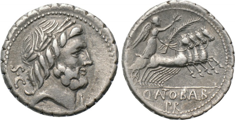 Q. ANTONIUS BALBUS. Serrate Denarius (83-82 BC). Rome.

Obv: S•C.
Laureate he...