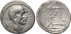 P. CORNELIUS LENTULUS MARCELLINUS. Denarius (50 BC). Rome.