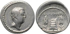 L. LIVINEIUS REGULUS. Denarius (42 BC). Rome.