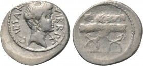OCTAVIAN. Denarius (42 BC). Military mint traveling with Octavian in Italy.