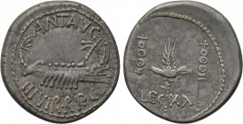 MARK ANTONY. Denarius (32-31 BC). Uncertain mint, possibly Patrae.