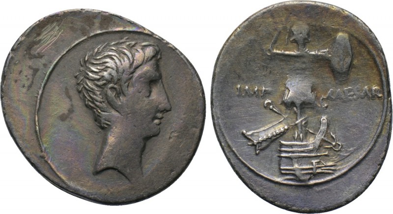 OCTAVIAN. Denarius (30-29 BC). Denarius. Uncertain Italian mint, possibly Rome. ...
