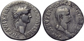 CLAUDIUS, with Agrippina II (41-54). Cistophor.