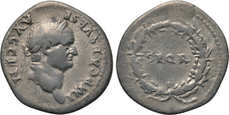 VESPASIAN (69-79). Denarius. Rome. 

Obv: IMP CAES VESP AVG CEN. 
Laureate he...