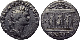 DOMITIAN (81-96). Cistophor. Ephesos.