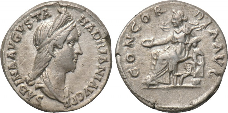 SABINA (128-136/7). Denarius. Rome. 

Obv: SABINA AVGVSTA HADRIANI AVG P P. 
...
