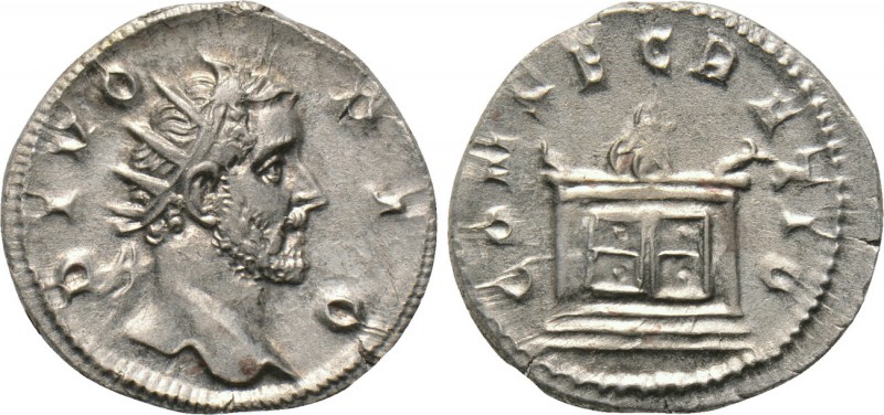 DIVUS ANTONINUS PIUS (Died 161). Antoninianus. Struck under Trajanus Decius (249...