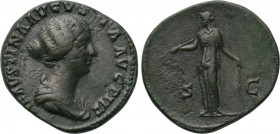 FAUSTINA II (Augusta, 147-175/6). Sestertius. Rome.