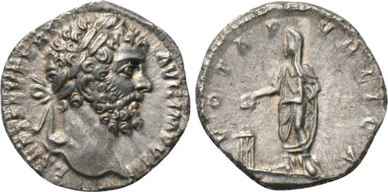 SEPTIMIUS SEVERUS (193-211). Denarius. Rome. 

Obv: L SEPT SEV PERT AVG IMP VI...