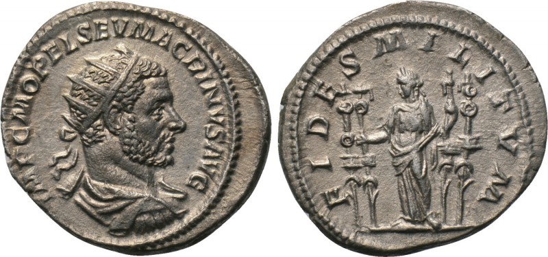 MACRINUS (217-218). Antoninianus. Rome. 

Obv: IMP C M OPEL SEV MACRINVS AVG. ...