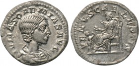 JULIA SOAEMIAS (Augusta, 218-222). Denarius. Rome.