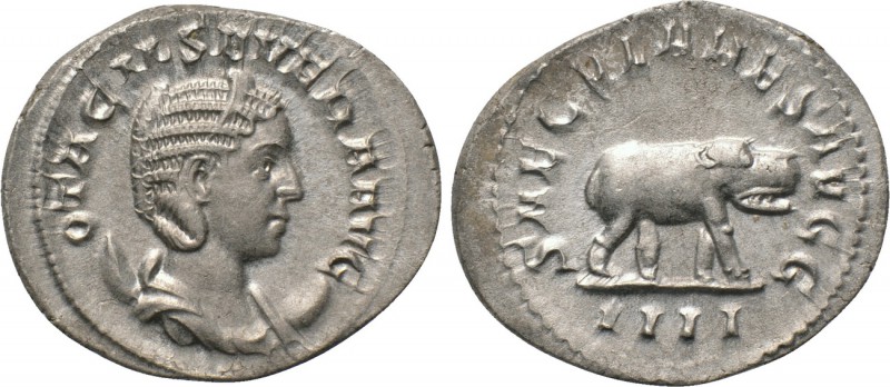 OTACILIA SEVERA (Augusta, 244-249). Antoninianus. Rome. 

Obv: OTACIL SEVERA A...