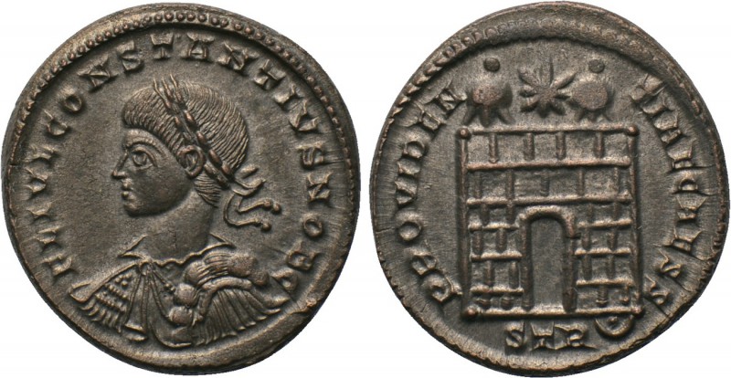 CONSTANTIUS II (Caesar, 324-337). Follis. Treveri. 

Obv: FL VL CONSTANTIVS NO...
